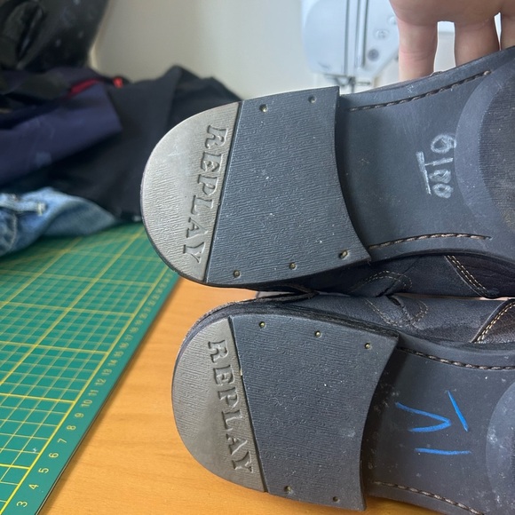 Vintage Replay Footwear leather moto / riding boots - Picture 8 of 15